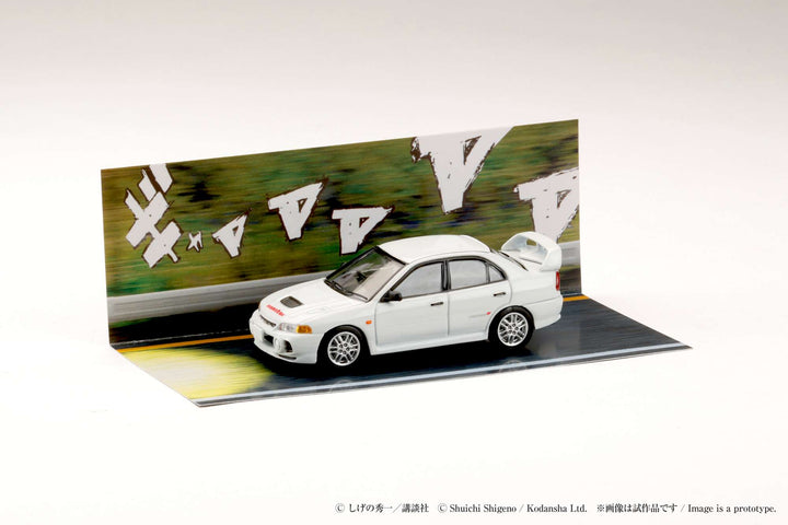 [Preorder] Hobby Japan 1:64 Mitsubishi Lancer RS Evolution IV / INITIAL D  Seiji Iwaki VS Takumi Fujiwara HJDMD005
