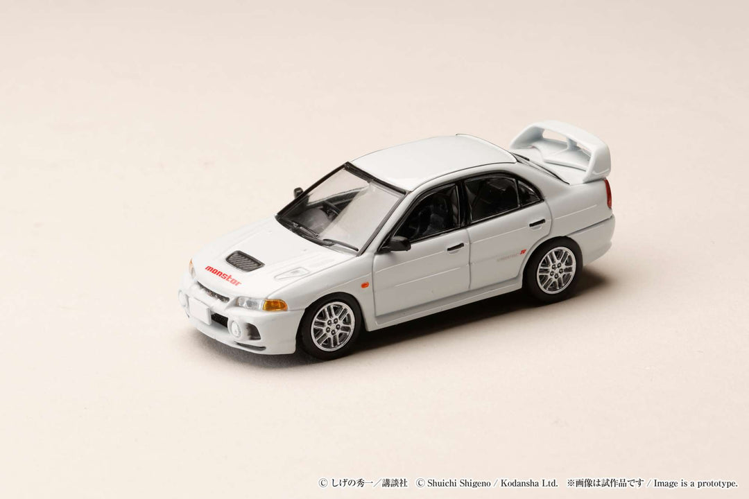 [Preorder] Hobby Japan 1:64 Mitsubishi Lancer RS Evolution IV / INITIAL D  Seiji Iwaki VS Takumi Fujiwara HJDMD005