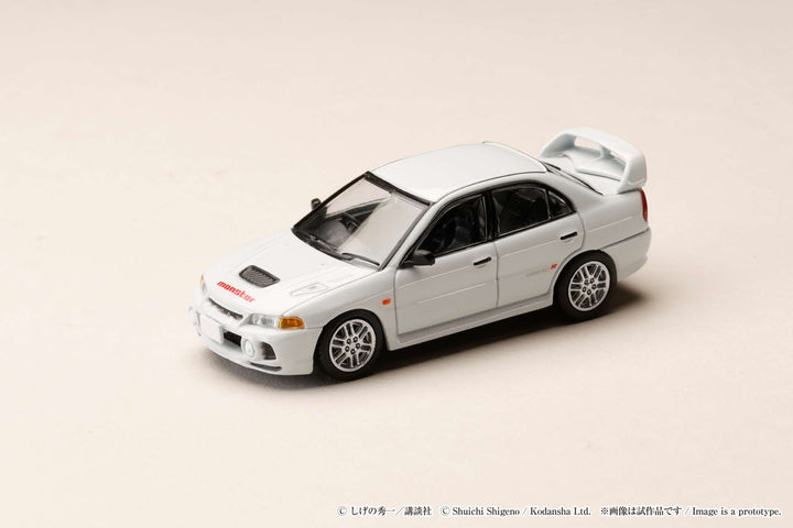 [Preorder] Hobby Japan 1:64 Mitsubishi Lancer RS Evolution IV / INITIAL D  Seiji Iwaki VS Takumi Fujiwara HJDMD005