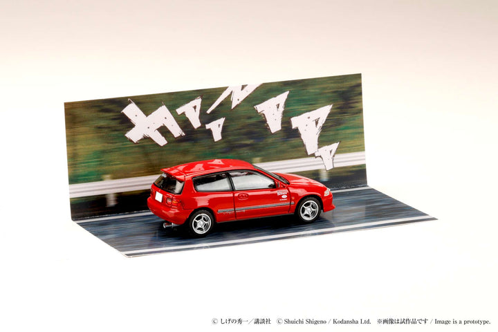 [Preorder] Hobby Japan 1:64 Honda CIVIC (EG6) Myogi Night Kids / INITIAL D  Shingo Shoji VS Takumi Fujiwara HJDMD006