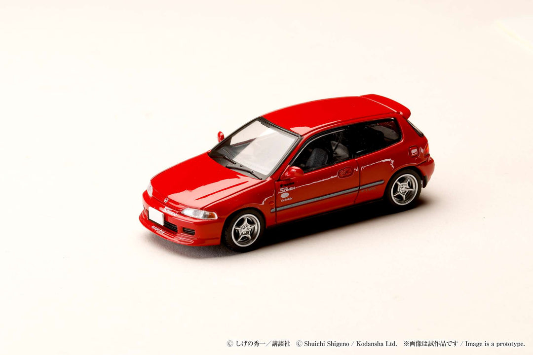 [Preorder] Hobby Japan 1:64 Honda CIVIC (EG6) Myogi Night Kids / INITIAL D  Shingo Shoji VS Takumi Fujiwara HJDMD006
