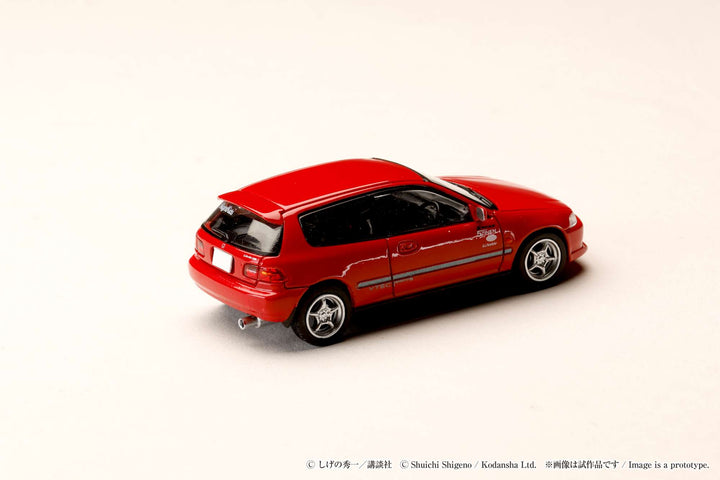 [Preorder] Hobby Japan 1:64 Honda CIVIC (EG6) Myogi Night Kids / INITIAL D  Shingo Shoji VS Takumi Fujiwara HJDMD006