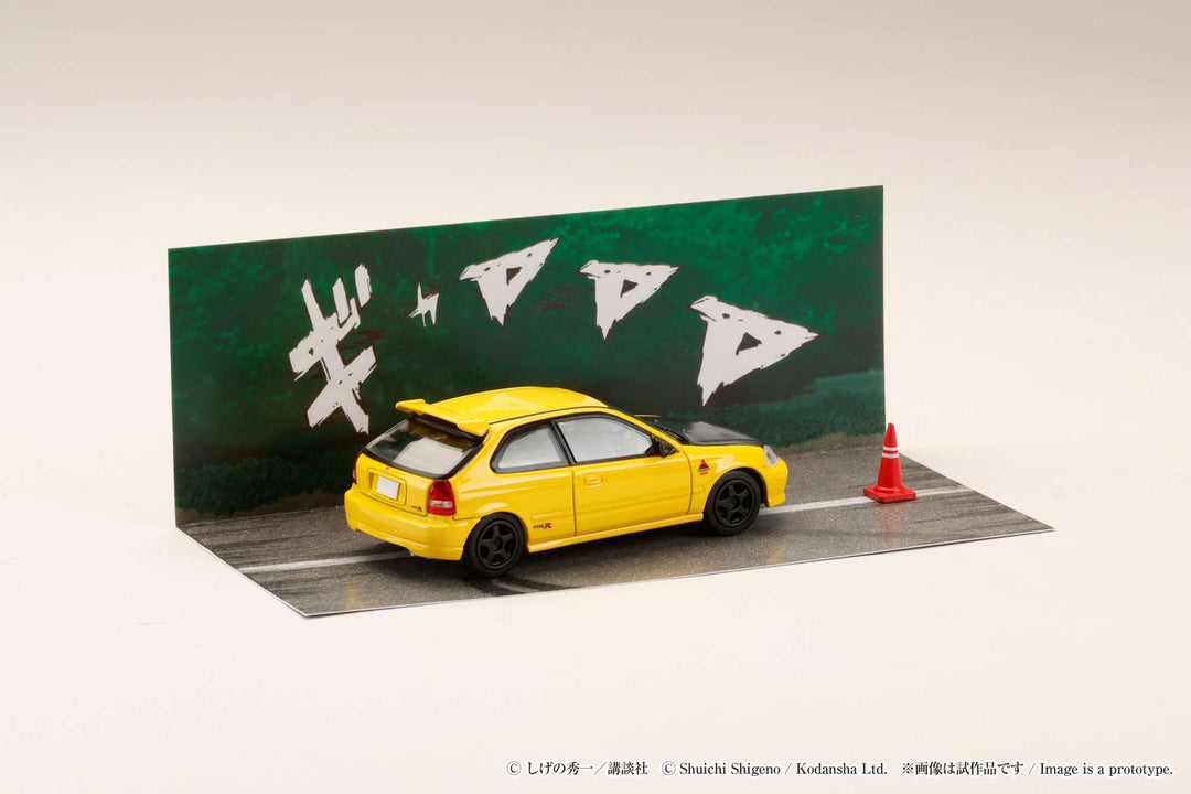 [Preorder] Hobby Japan 1:64 Honda CIVIC (EK9) Todojuku / INITIAL D  Tomoyuki Tachi VS Takumi Fujiwara HJDMD007