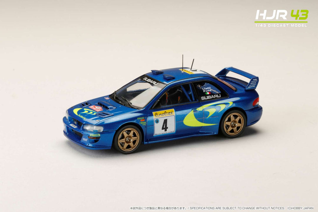 [Preorder] Hobby Japan 1:43 SUBARU IMPREZA MONTE CARLO 1998 (2 Versions)