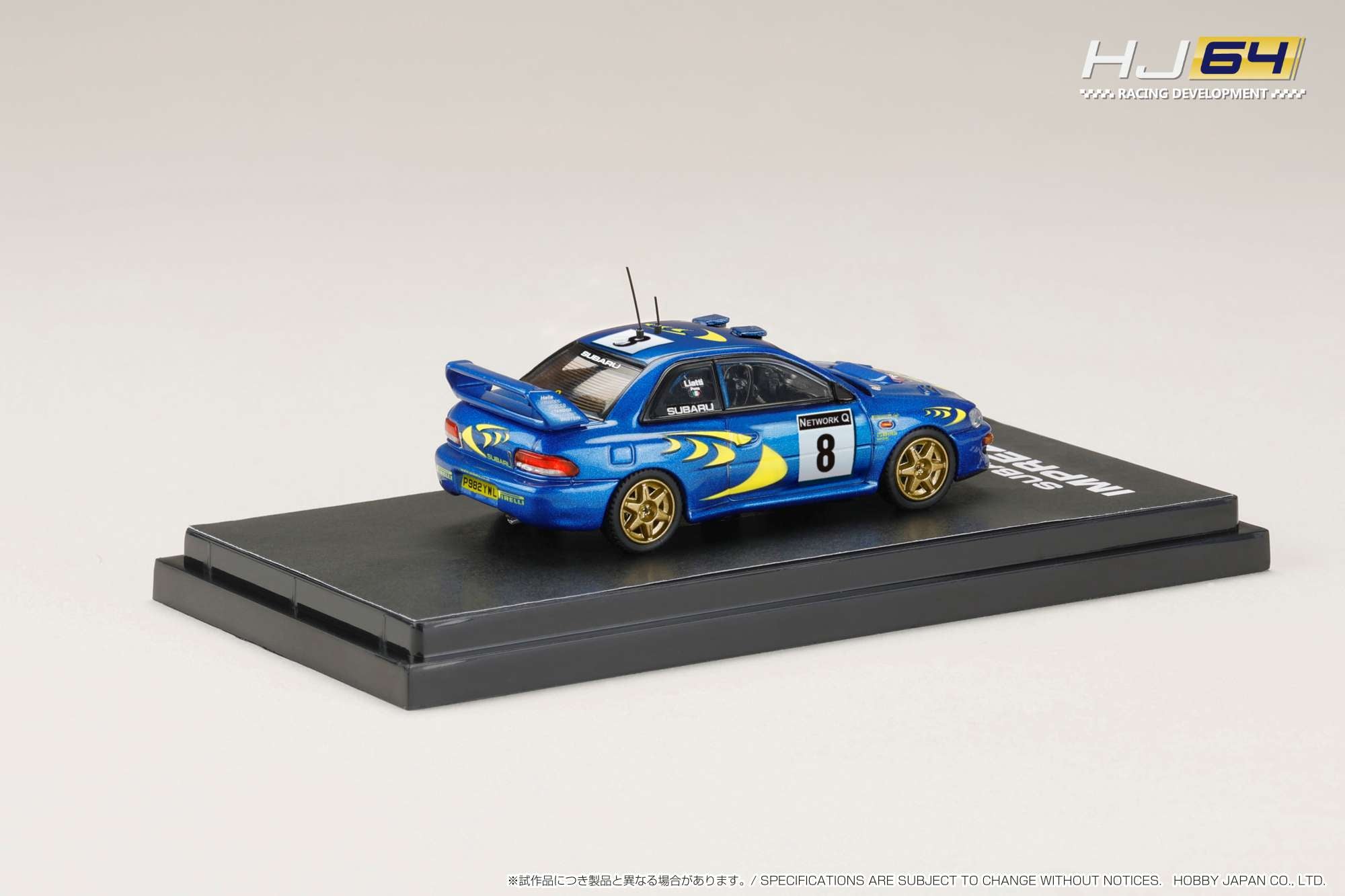 Hobby Japan X IG Model 1:64 Subaru Impreza WRC 1997 (RAC RALLY