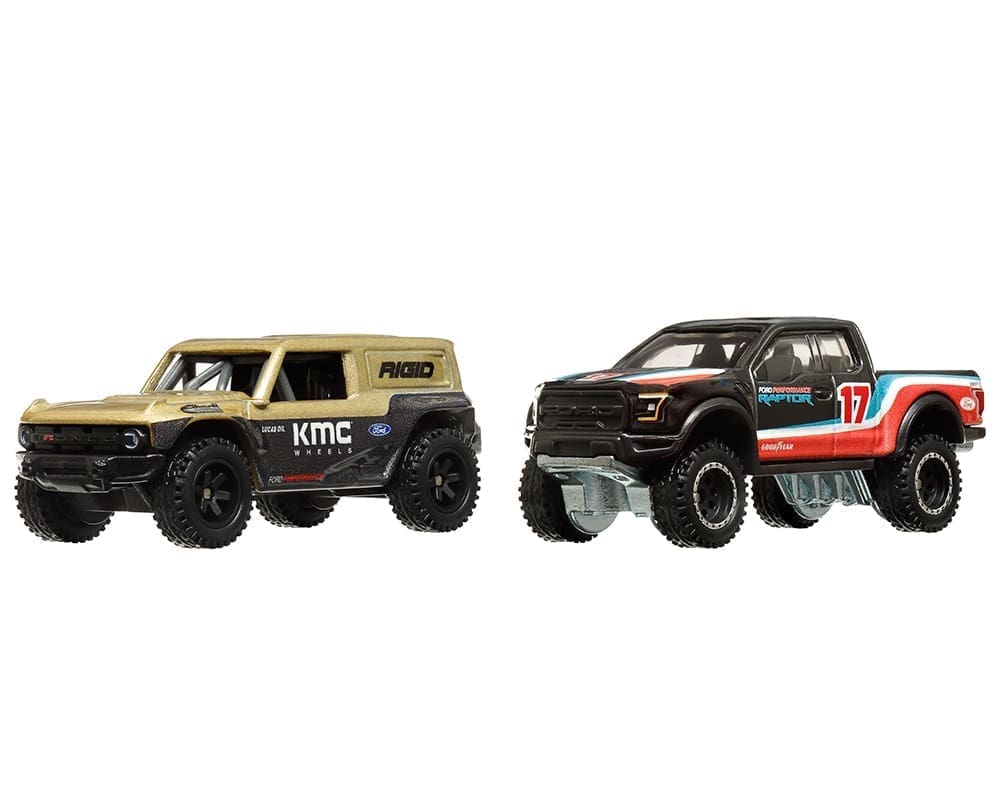 Hot Wheels 1:64 Car Culture Premium 2 pack Ford Bronco R & Ford F-150 Raptor