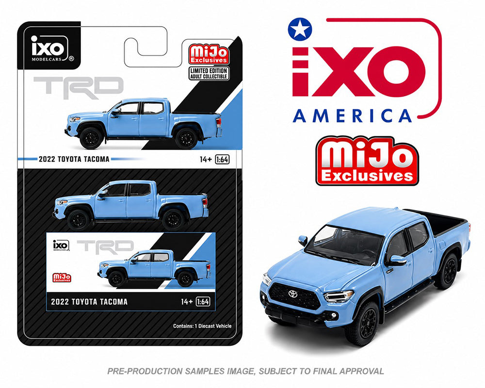 [Preorder] IXO Model 1:64 2022 Toyota Tacoma Cavalry Blue Limited Edition IAPR1040