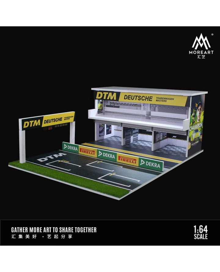 MoreArt 1:64 DTM LIGHT VERSION TRACK THREE-DIMENSIONAL CUBE SCENE MO925301