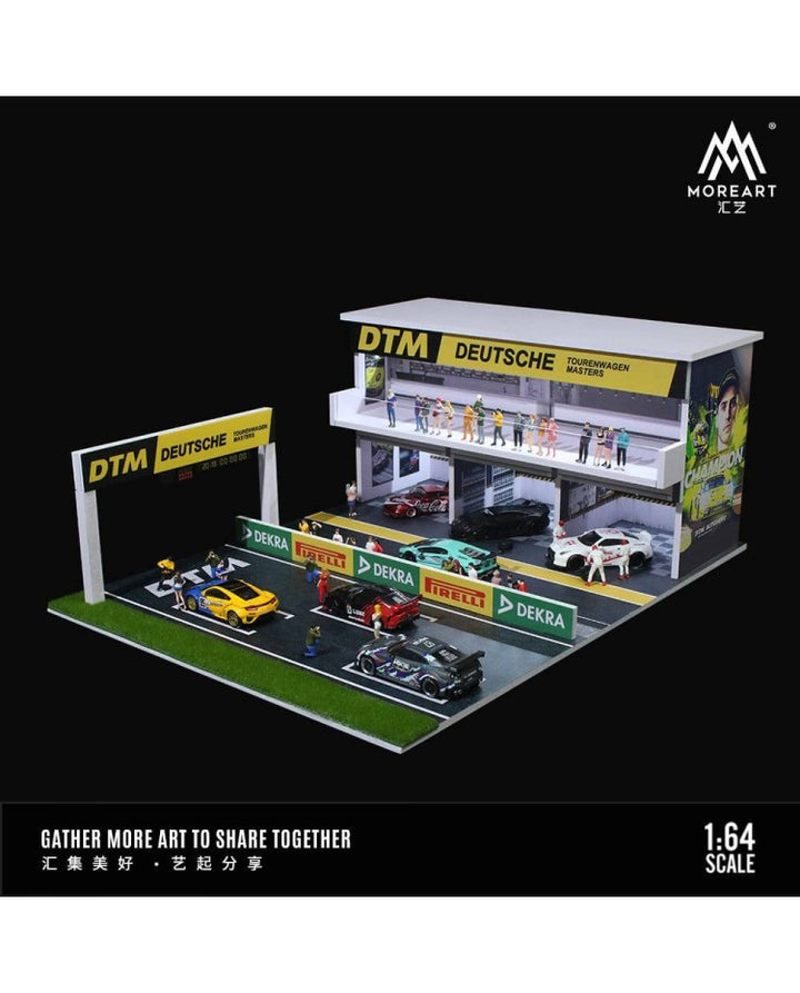 MoreArt 1:64 DTM LIGHT VERSION TRACK THREE-DIMENSIONAL CUBE SCENE MO925301