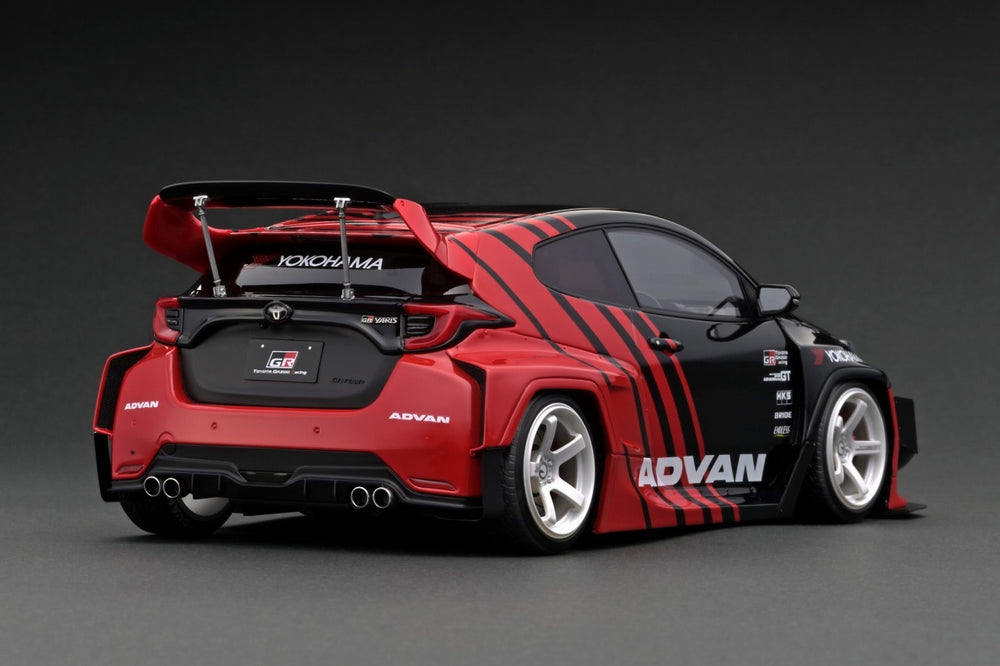 Ignition Model 1:18 PANDEM GR YARIS (4BA) Black/Red IG2905 Rear