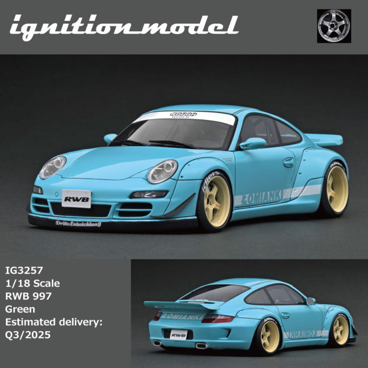 [Preorder] Ignition Model 1:18 Porsche RWB 997 Green IG3257