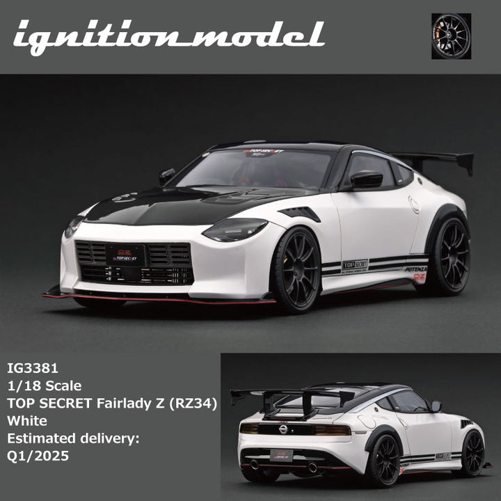 [Preorder] Ignition Model 1:18 TOP SECRET Nissan Fairlady Z (RZ34) White