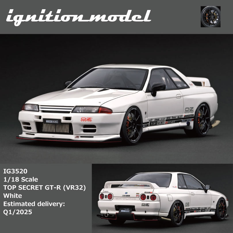 Ignition Model 1:18 TOP SECRET Nissan Skyline GT-R (VR32) White