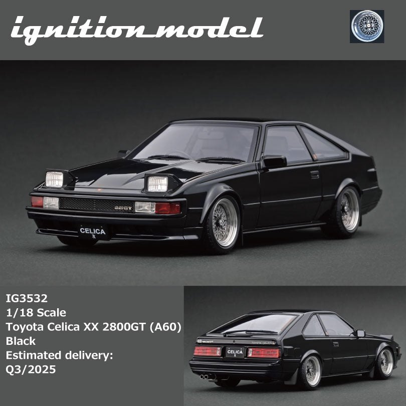 Ignition Model 1:18 Toyota Celica XX 2800GT (A60) Black IG3532