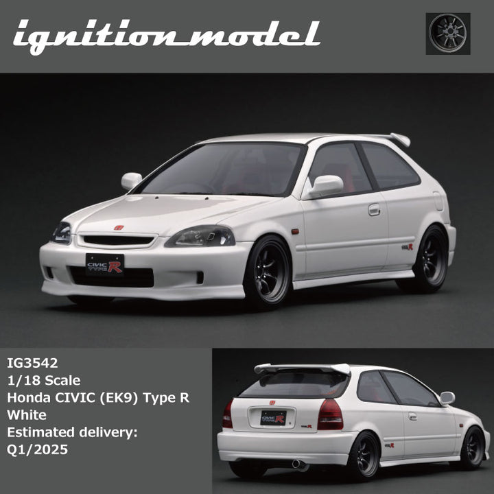 [Preorder] Ignition Model 1:18 Honda CIVIC (EK9) Type R White IG3542