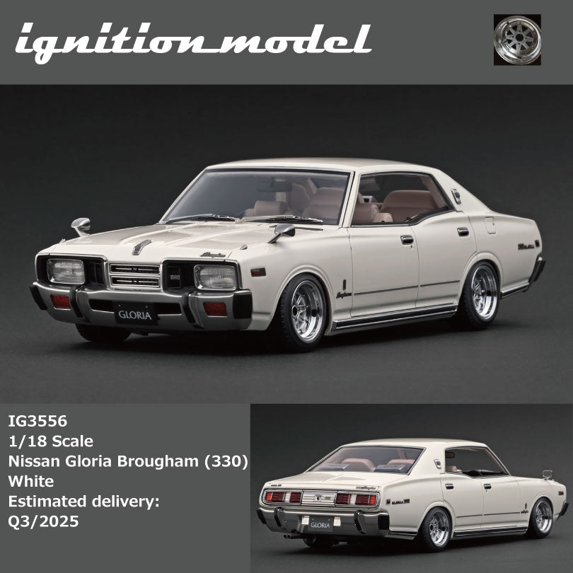 Ignition Model 1:18 Nissan Cedric Brougham (330) White IG3556