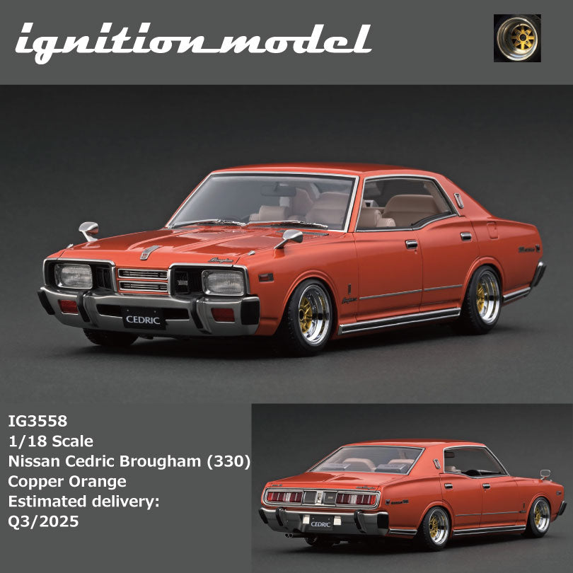 Ignition Model 1:18 Nissan Cedric Brougham (330) Copper Orange IG3558