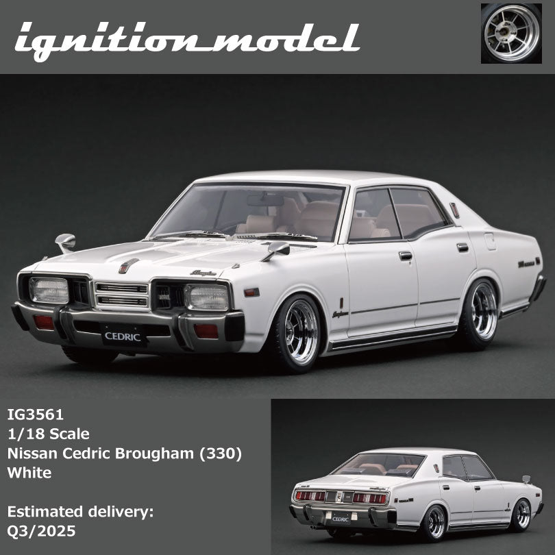 Ignition Model 1:18 Nissan Cedric Brougham (330) White IG3561