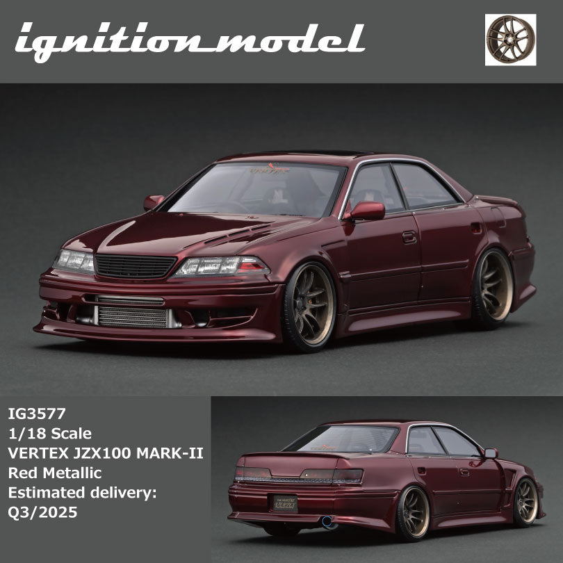 Ignition Model 1:18 VERTEX JZX100 MARK-II Red Metallic IG3577