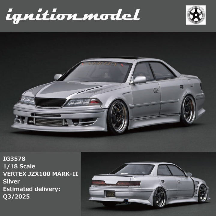 Ignition Model 1:18 VERTEX JZX100 MARK-II Silver IG3578