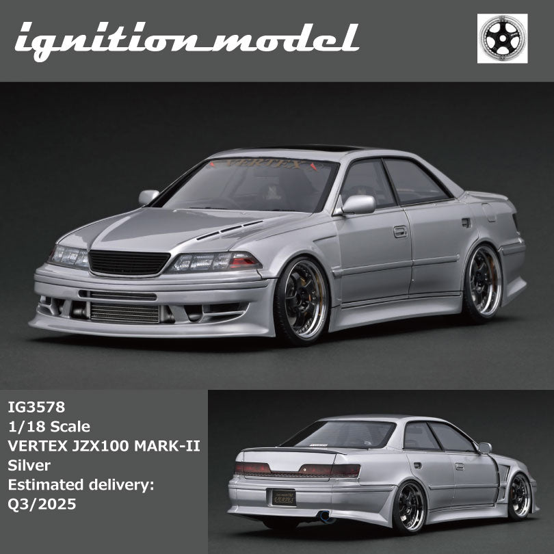 Preorder] Ignition Model 1:18 VERTEX JZX100 MARK-II Silver