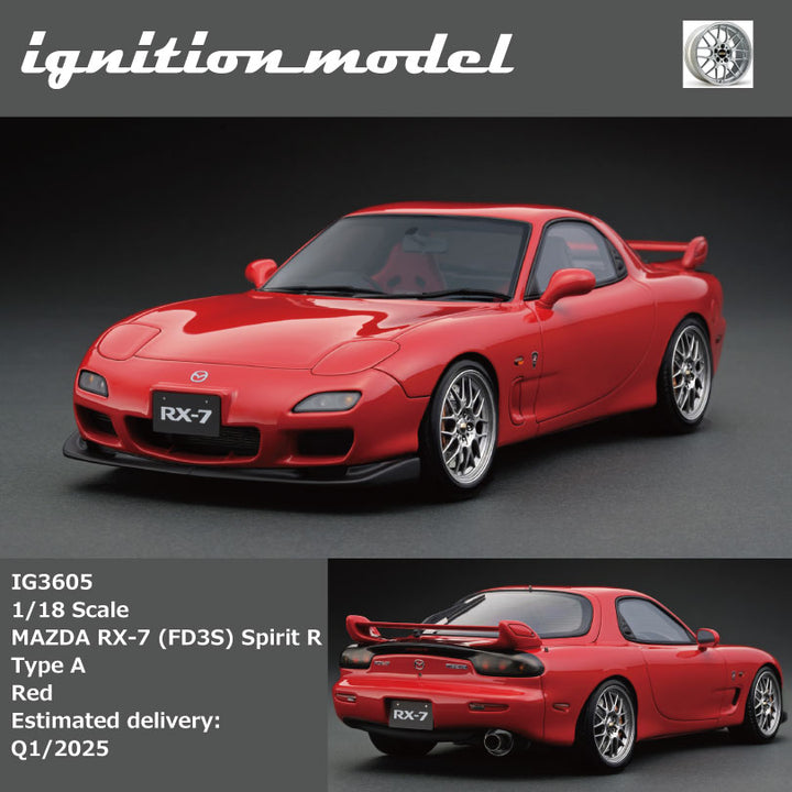 [Preorder] Ignition Model 1:18 MAZDA RX-7 (FD3S) Spirit R Type A Red IG3605