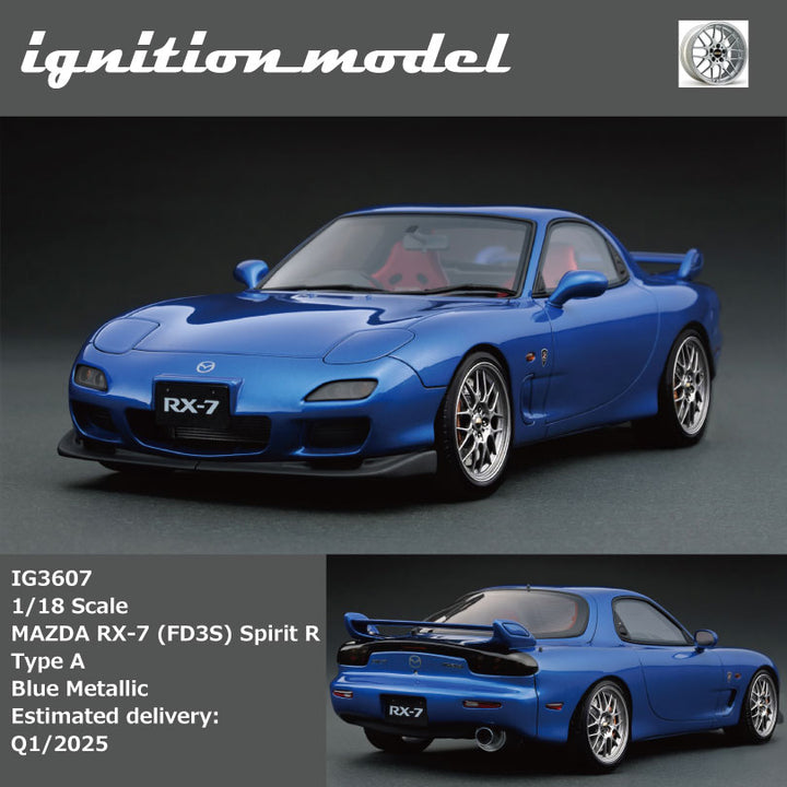 Ignition Model 1:18 MAZDA RX-7 (FD3S) Spirit R Type A Blue Metallic IG3607