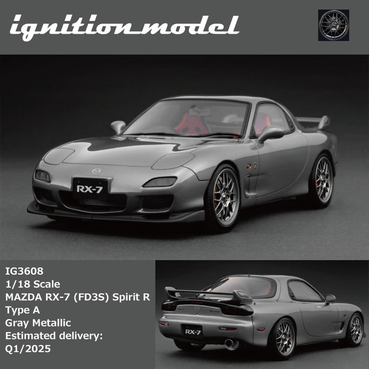 [Preorder] Ignition Model 1:18 MAZDA RX-7 (FD3S) Spirit R Type A Gray Metallic IG3608