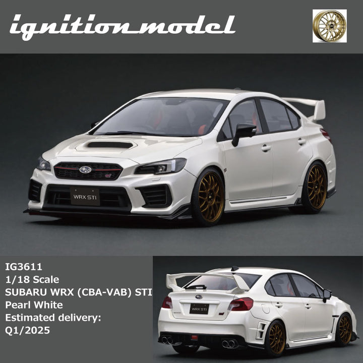 [Preorder] Ignition Model 1:18 SUBARU WRX (CBA-VAB) STI White