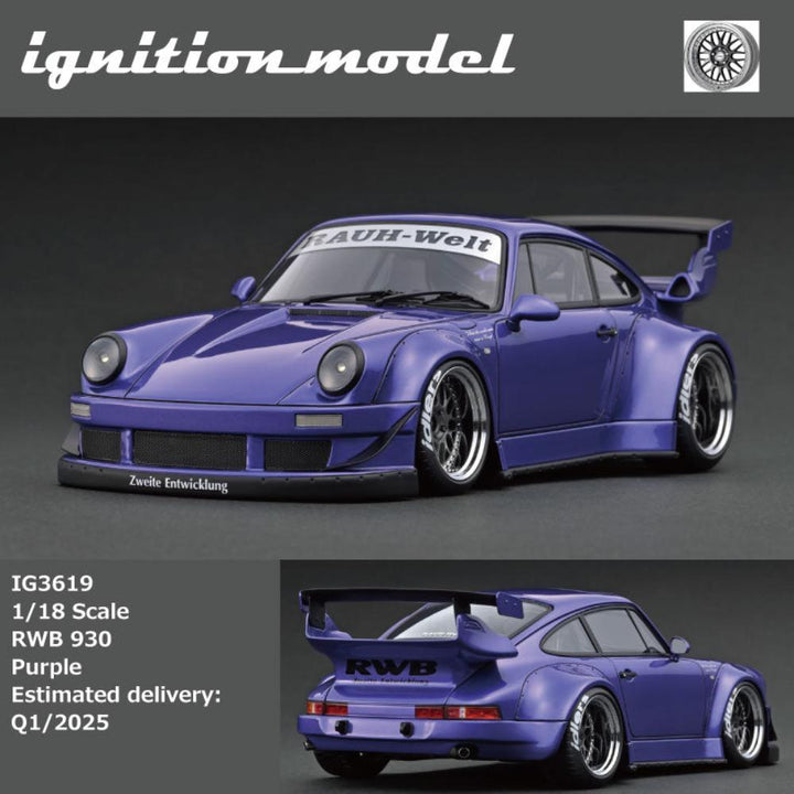 [Preorder] Ignition Model 1:18 Porsche RWB - Purple