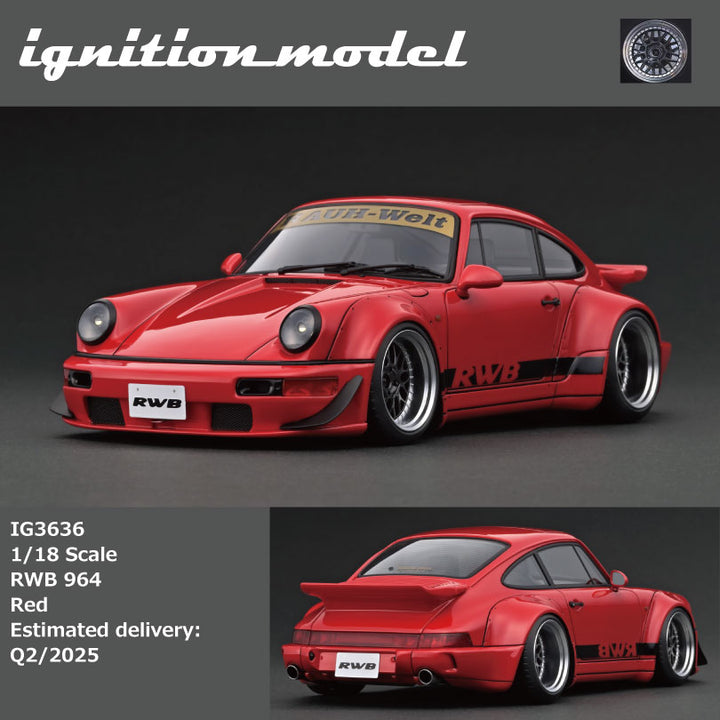 [Preorder] Ignition Model 1:18 RWB 964 Red IG3636