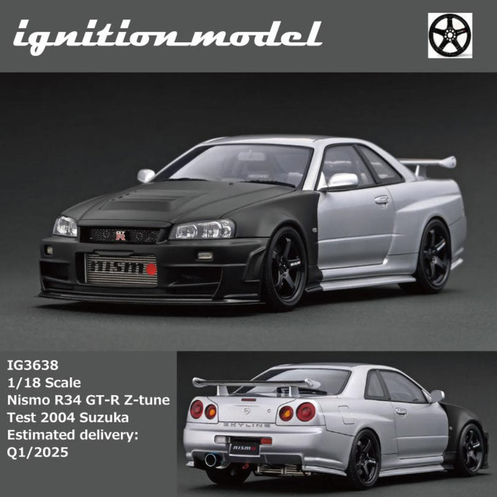 [Preorder] Ignition Model 1:18 Nissan Skyline Nismo R34 GT-R Z-tune Test 2004 Suzuka