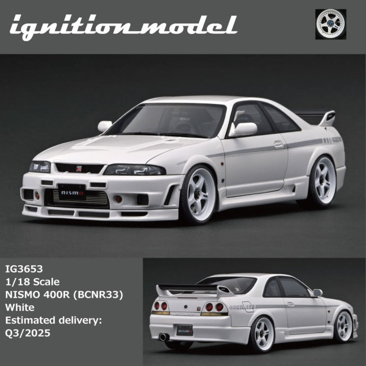 [Preorder] Ignition Model 1:18 Nissan NISMO 400R (BCNR33) White IG3653