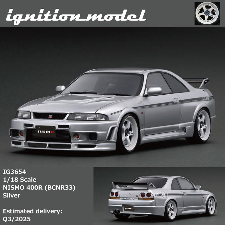 Ignition Model 1:18 NISMO 400R (BCNR33) Silver IG3654