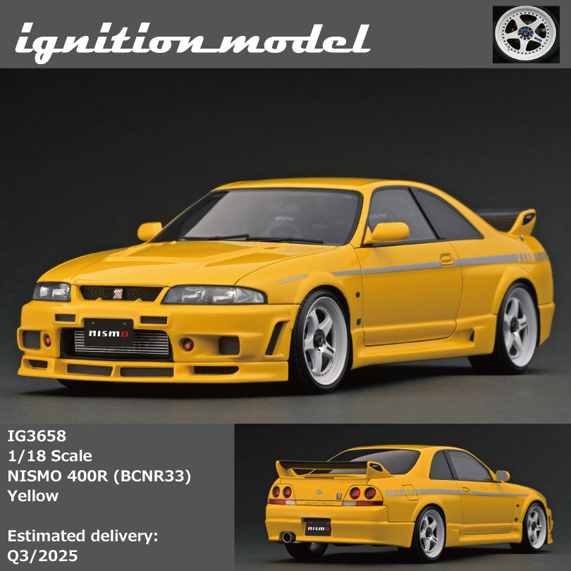 Ignition Model 1:18 NISMO 400R (BCNR33) Yellow IG3658