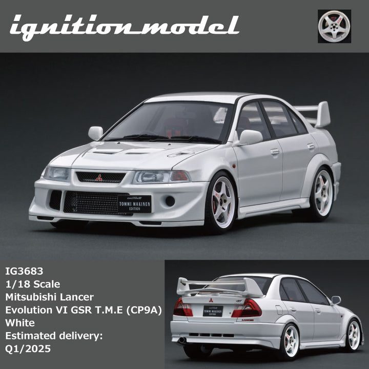 [Preorder] Ignition Model 1:18 Mitsubishi Lancer Evolution VI GSR T.M.E (CP9A) White