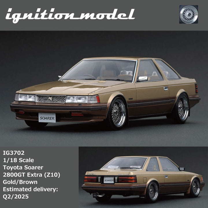 [Preorder] Ignition Model 1:18 Toyota Soarer 2800GT Extra (Z10) Gold/Brown IG3702