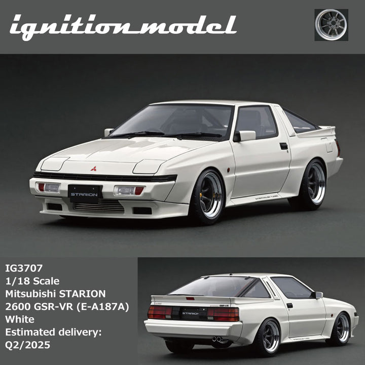 [Preorder] Ignition Model 1:18 Mitsubishi STARION 2600 GSR-VR  (E-A187A) White IG3707