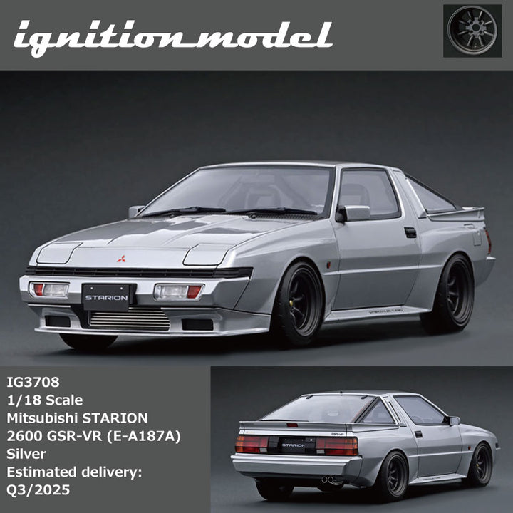 Ignition Model 1:18 Mitsubishi STARION 2600 GSR-VR (E-A187A) Silver IG3708