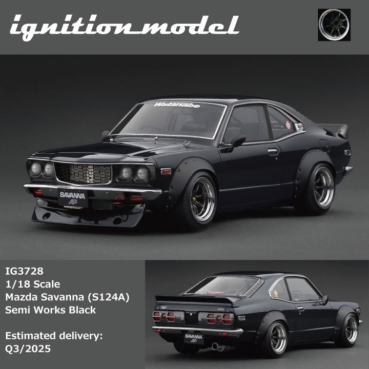 [Preorder] IGNITION MODEL 1:18 Mazda Savanna (S124A) Semi Works (2 Versions)