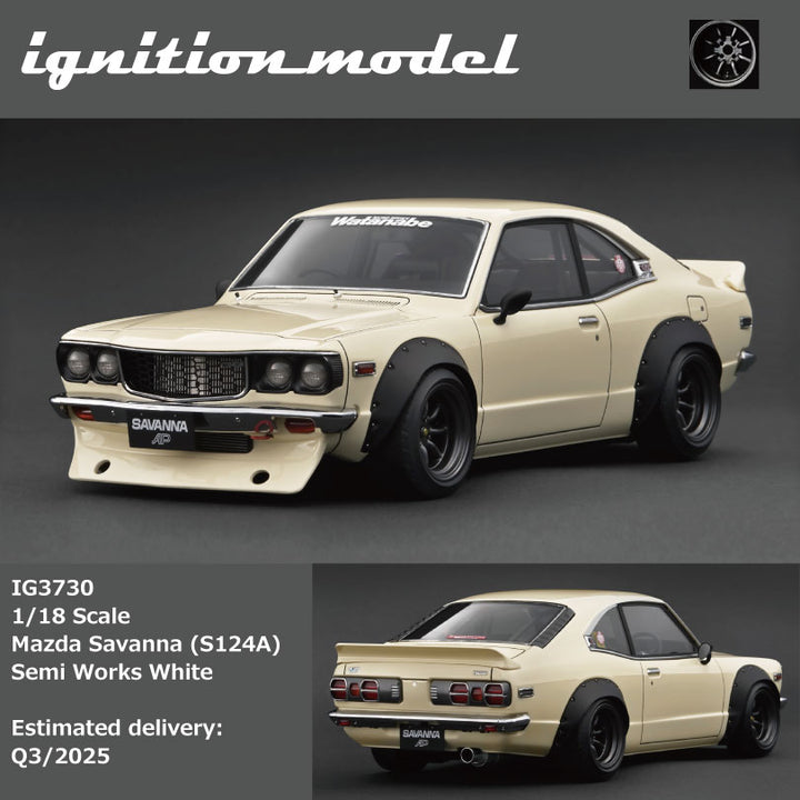 [Preorder] IGNITION MODEL 1:18 Mazda Savanna (S124A) Semi Works (2 Versions)