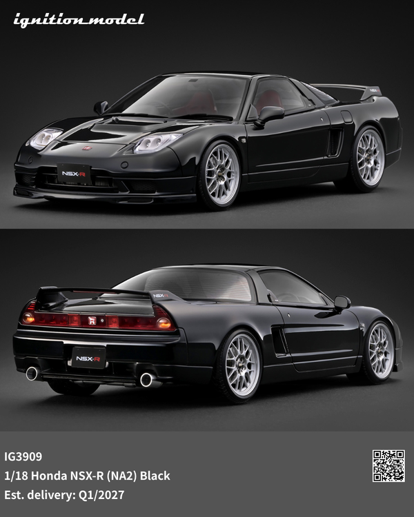 Preorder] Ignition Model 1:18 Honda NSX-R (NA2) Black IG3909