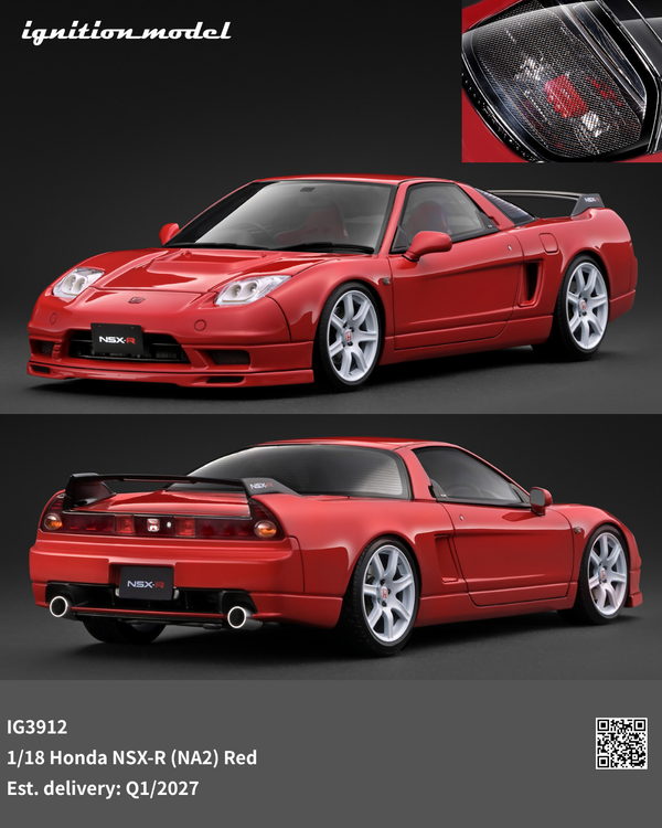 Preorder] Ignition Model 1:18 Honda NSX-R (NA2) Red IG3912