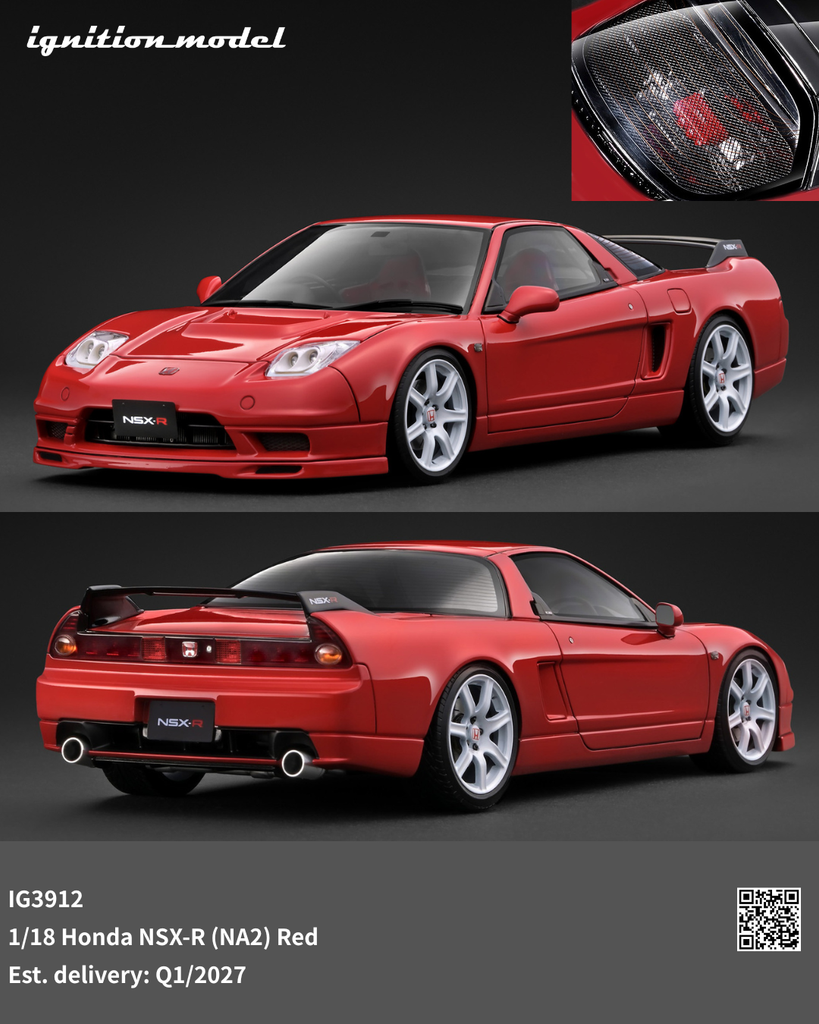 IG3487 Ignition Model 1/18 NSX 50台限定品 Preorder] Ignition Model 1:18 Honda NSX-R (NA2) Red IG3912