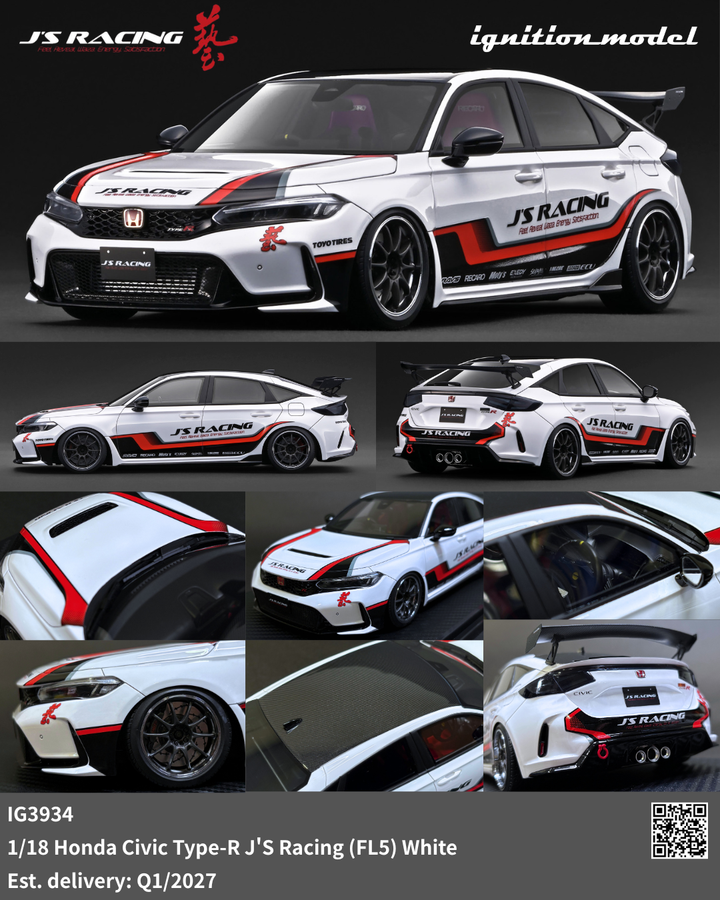 [Preorder] Ignition Model 1:18 Honda Civic Type-R J&