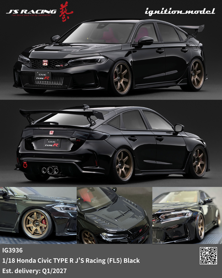 [Preorder] Ignition Model 1:18 Honda Civic TYPE R J&