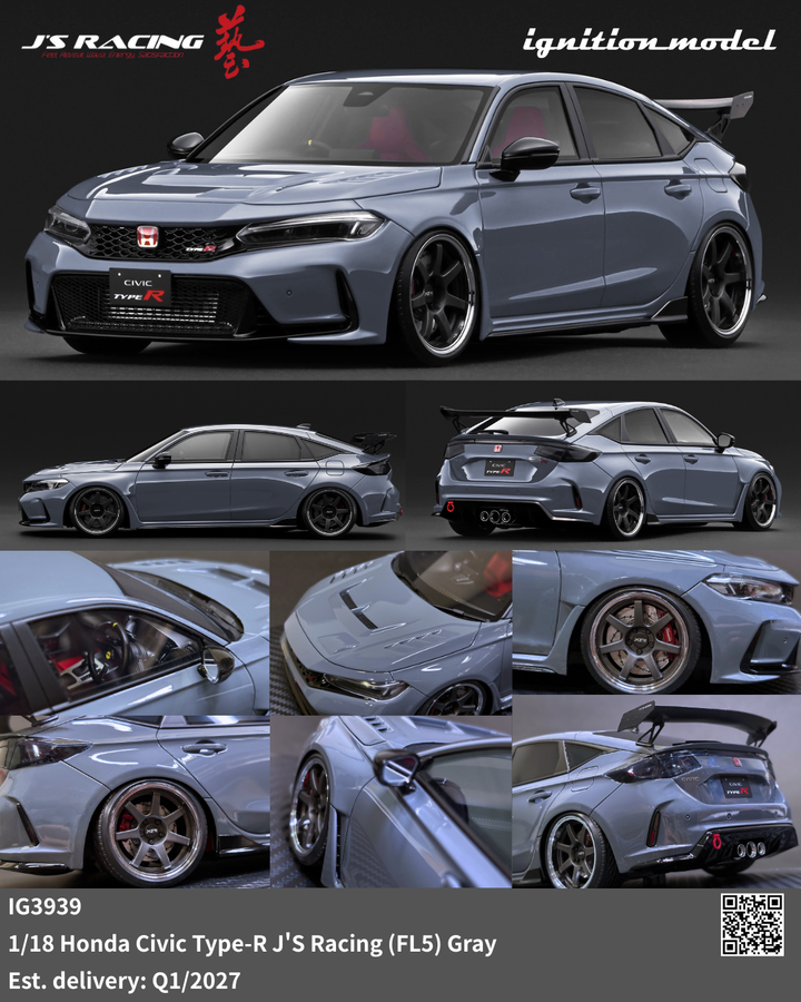 [Preorder] Ignition Model 1:18 Honda Civic Type-R J&