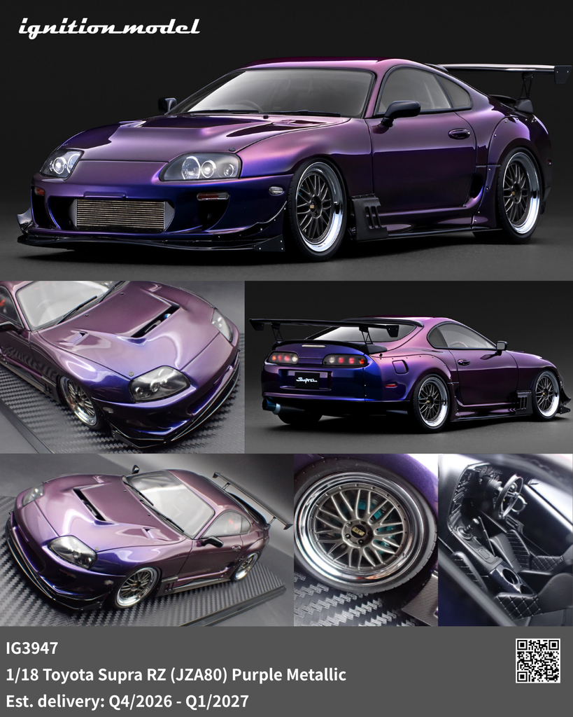 Preorder] Ignition Model 1:18 Toyota Supra RZ (JZA80) Purple