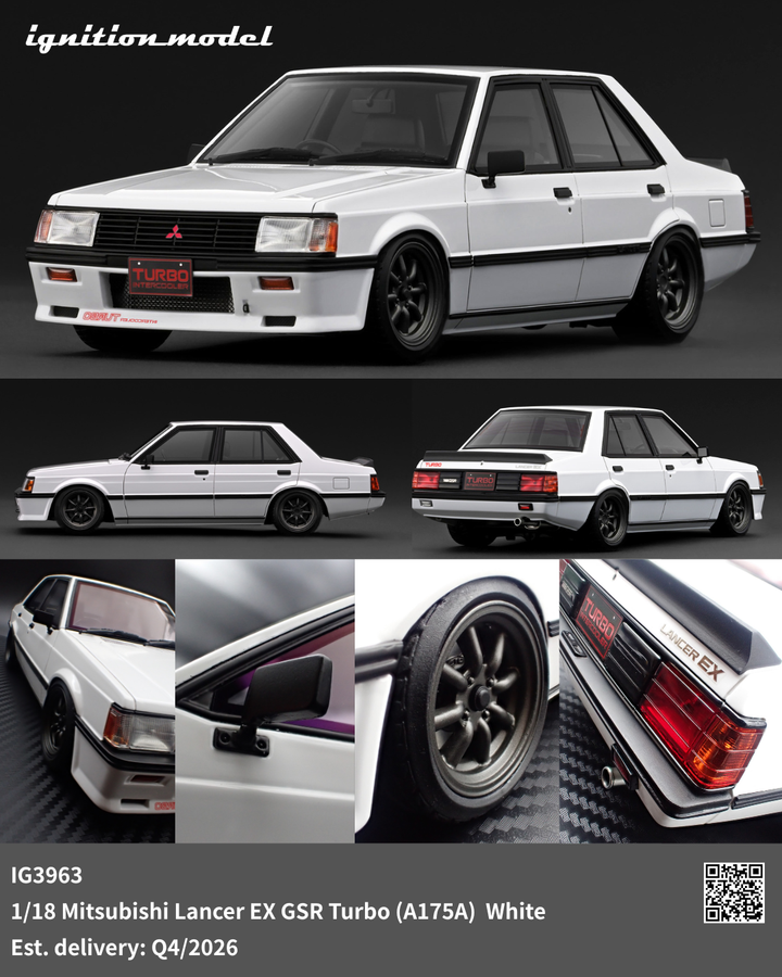 [Preorder] Ignition Model 1:18 Mitsubishi Lancer EX GSR Turbo (A175A) White IG3963