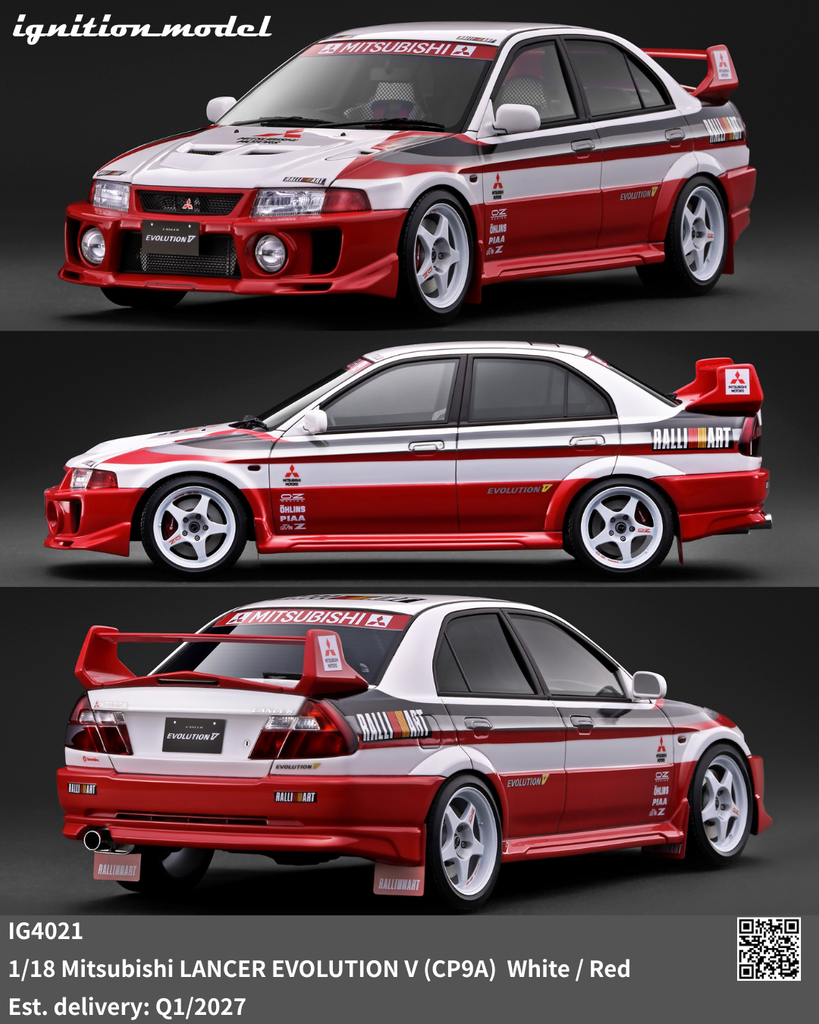 Preorder] Ignition Model 1:18 Mitsubishi LANCER EVOLUTION V (CP9A